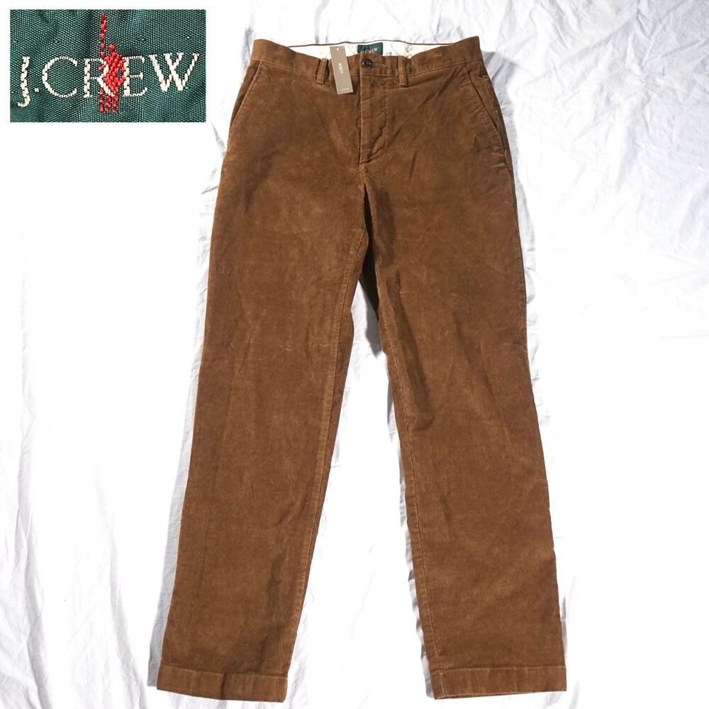 J.Crew Oarsman Corduroy Pants Brown 29x30 NWT